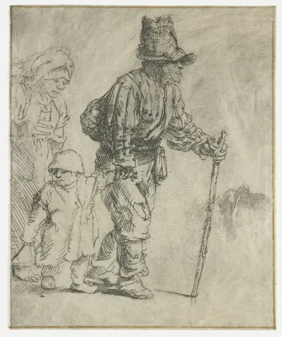 Rondtrekkende boerenfamilie