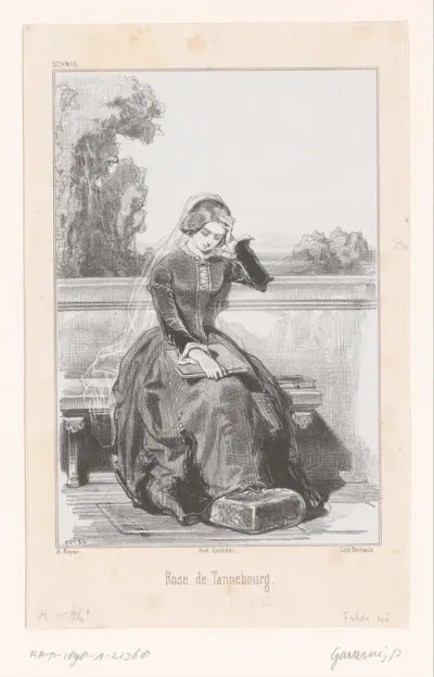 Rosa von Tannenburg zittend met een boek