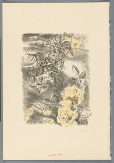 Roses et coquillages