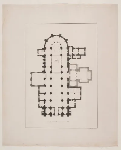Roskilde Domkirke. Grundplan