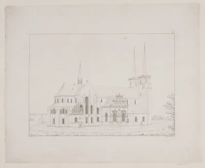 Roskilde Domkirke set fra nord