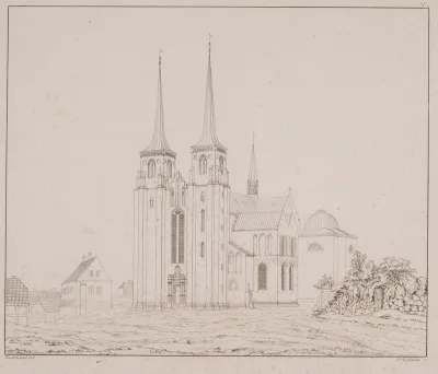 Roskilde Domkirke set fra sydvest