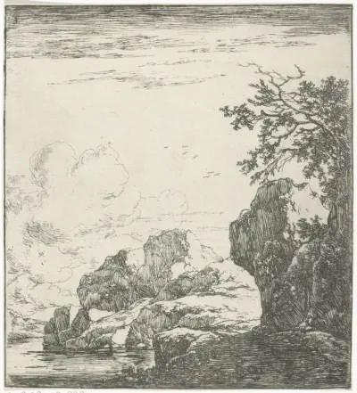 Rotsen aan de rivier