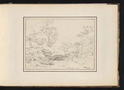 Rotsen met bomen te Belmonte