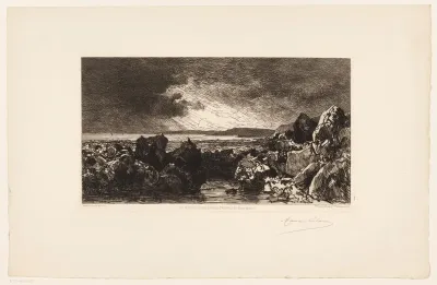 Rotskust nabij Trouville
