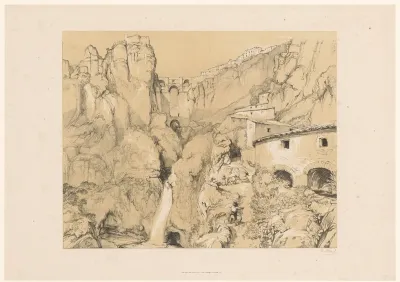 Rotslandschap met gezicht op Ronda