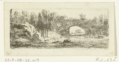 Rotslandschap met natuurlijke brug