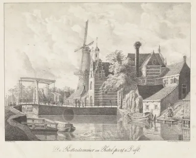 Rotterdamse Poort en Ketelpoort te Delft