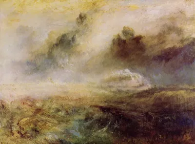 Rough Sea with Wreckage