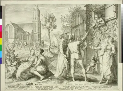 Round dance around a church