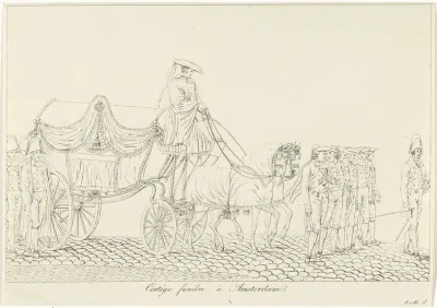 Rouwstoet in Amsterdam