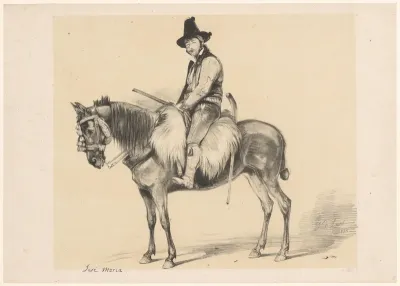 Rover José Maria op een paard