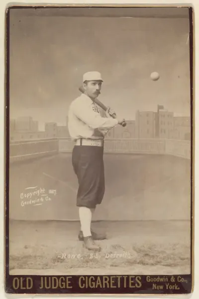 Rowe, Shortstop, Detroit, from the series Old Judge Cigarettes
