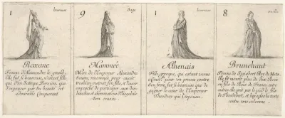 Roxane, Mammée, Athenais, and Brunehaut, from "The Game of Queens" (Le Jeu des Reines Renommées)