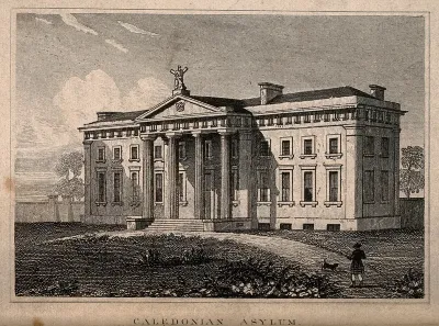 Royal Caledonian Asylum, London: perspective view