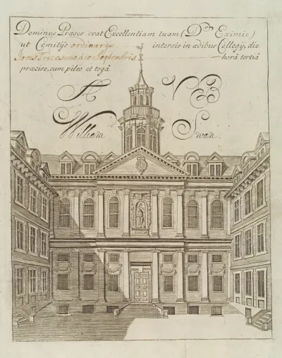 Royal College of Physicians, Warwick Lane, London: the courtyard