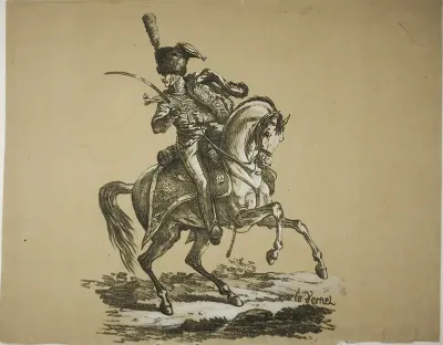 Royal Guard, Mounted Hussard and Horse, No. 6