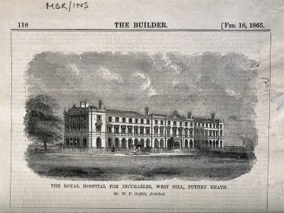Royal Hospital for Incurables, Putney Heath: panoramic view