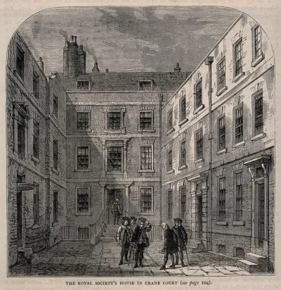 Royal Society, Crane Court, off Fleet Street, London: the courtyard