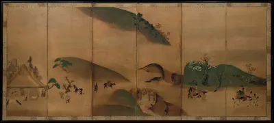 Royal Visit to Ōhara, from The Tale of the Heike