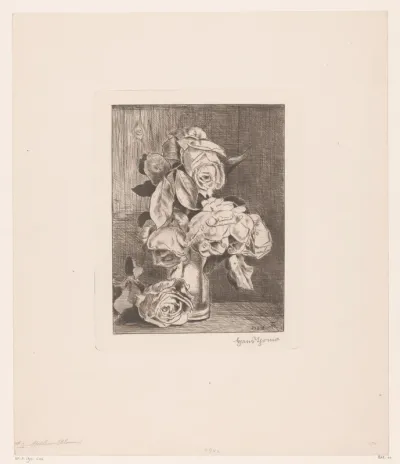 Rozen in een glas
