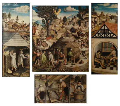 Rückseite des Annaberger Bergaltars
