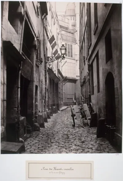Rue du Haut Moulin, from Rue de Glatigny, Paris