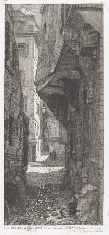 Rue Grenier sur l'eau, côté de la rue des Barres