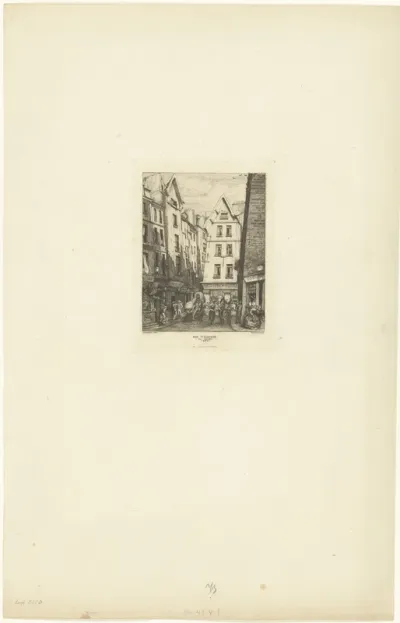 Rue Pirouette bij de Halle aux Poissons in Parijs