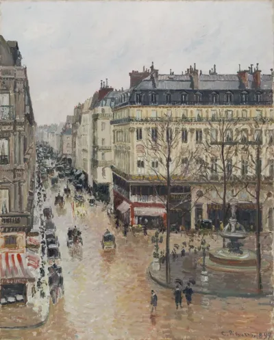 Rue Saint-Honoré in the Afternoon. Effect of Rain