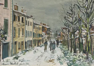 Rue sous la neige
