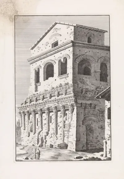 Ruïne van de Casa di Crescenzio (Casa dei Crescenzi) in Rome
