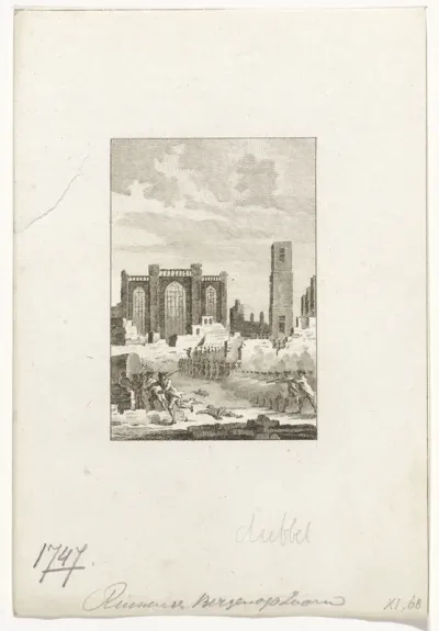 Ruïne van de Grote Kerk te Bergen op Zoom, 1747