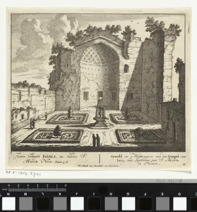 Ruïne van de tempel van Isis te Rome