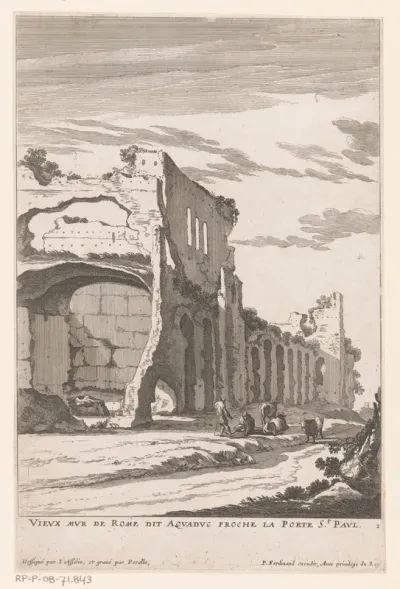 Ruïne van een aquaduct in Rome