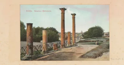Ruïne van een bibliotheek op de Palatijn te Rome