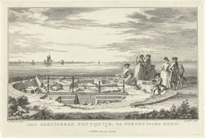 Ruïne van een fonteintje te Bergen op Zoom