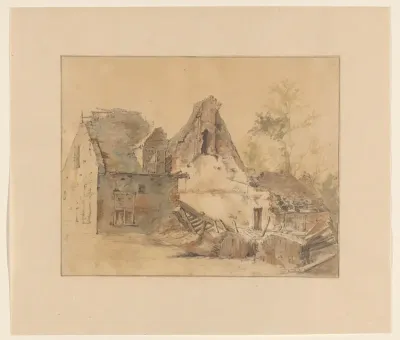 Ruïne van een huis