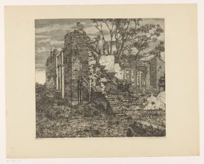 Ruïne van een huis