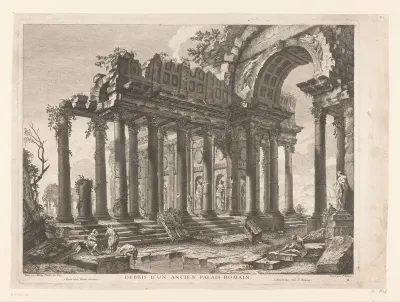 Ruïne van een oud Romeins paleis