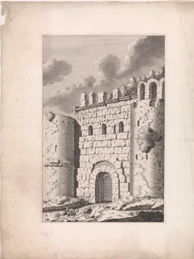 Ruïne van een Romeinse stadspoort