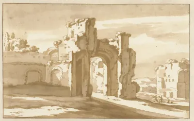 Ruïne van een stadspoort
