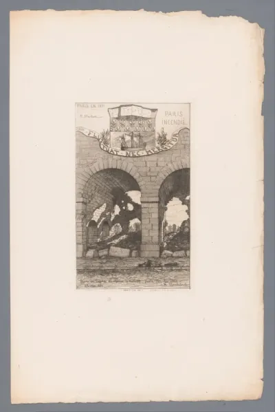 Ruïne van een viaduct in Auteuil