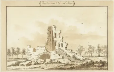 Ruïne van het huis te Vliet, in de Lopikkerwaard
