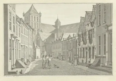 Ruïne van het huis van Lucas van Steveninck te Middelburg, 1787