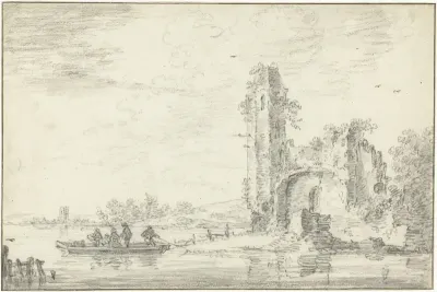 Ruïne van het kasteel Borgvliet(?)