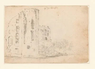 Ruïne van het Kasteel Egmond of Slot op den Hoef
