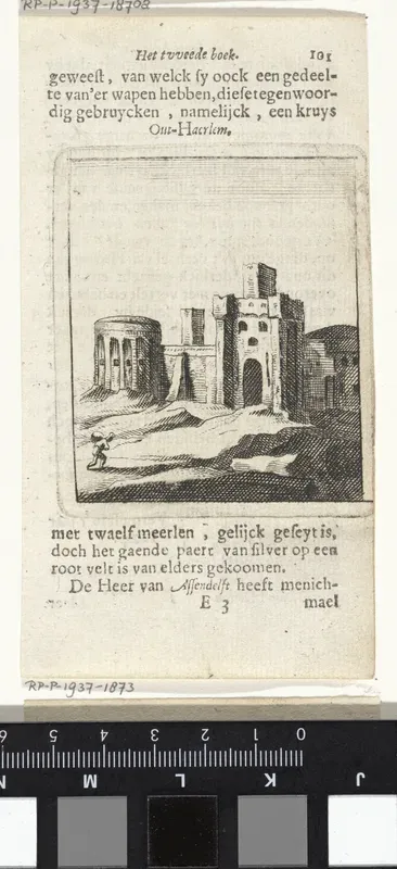 Ruïne van het Kasteel Oud Haerlem bij Heemskerk