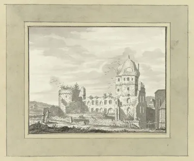 Ruïne van het slot te Andernach