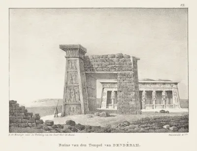 Ruïne van het tempelcomplex van Dendera